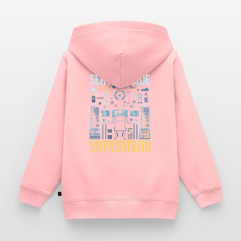 Programmeur logiciel de programmation backend Sweat Premium à capuche zippé enfant bio