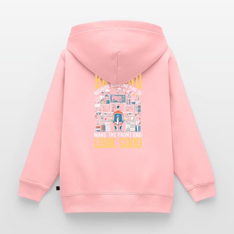 Backend-Entwickler Programmierung Softwareprogrammierer Kinder Premium Organic Zip Hoodie