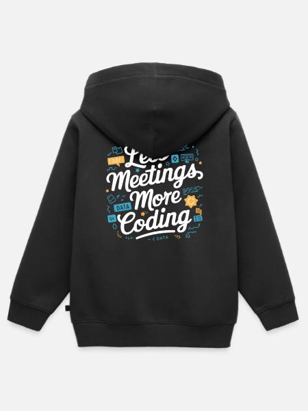 Backend-Entwickler Programmierung Softwareprogrammierer - Kinder Premium Organic Zip Hoodie - Schwarz