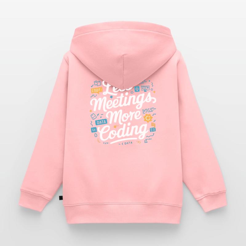 Programmeur logiciel de programmation backend Sweat Premium à capuche zippé enfant bio
