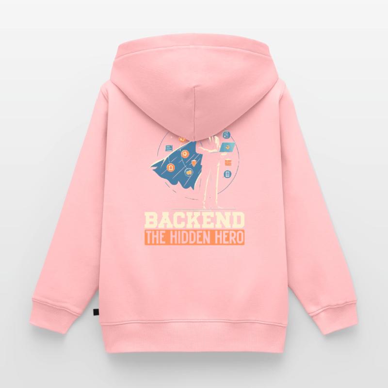 Backend-Entwickler Programmierung Softwareprogrammierer Kinder Premium Organic Zip Hoodie