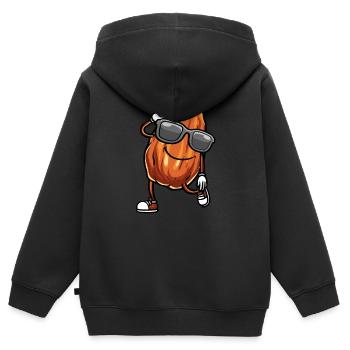 Dates Fruit Dancing - Kids Premium Organic Zip-up Hoodie - black - Back - AI Model Kid Male (0cm)