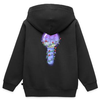 K-Pop Musique pop coréenne Corée du Sud Kpop Lightstick - Sweat Premium à capuche zippé enfant bio - noir - Dos - AI Model Kid Male (0cm)