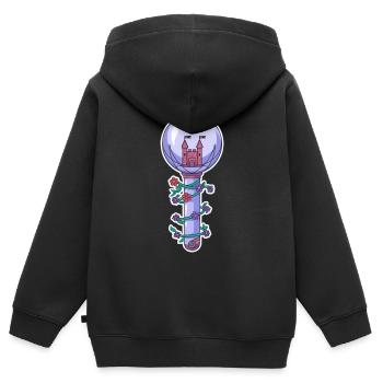 K-Pop Koreanische Popmusik Südkorea Kpop Lightstick - Kinder Premium Organic Zip Hoodie - Schwarz - Hinten - AI Model Kid Male (0cm)