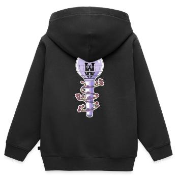 K-Pop Musique pop coréenne Corée du Sud Kpop Lightstick - Sweat Premium à capuche zippé enfant bio - noir - Dos - AI Model Kid Male (0cm)