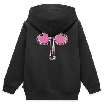 K-Pop Musique pop coréenne Corée du Sud Kpop Lightstick - Sweat Premium à capuche zippé enfant bio - noir - Dos - AI Model Kid Male (0cm)