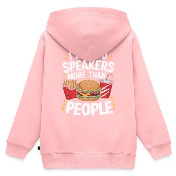 Drive Thru Operator Job Profession Fast Food - Kids Premium Organic Zip-up Hoodie - rose - Back - AI Model Kid Female (0cm)