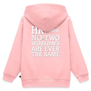 HR Manager Human Resource Employee Workplace Drama - Kids Premium Organic Zip-up Hoodie - rose - Back - AI Model Kid Female (0cm)