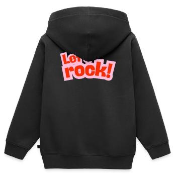 On déchire ! - Sweat Premium à capuche zippé enfant bio - noir - Dos - AI Model Kid Male (0cm)