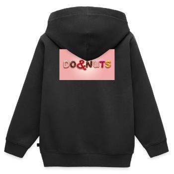  DO&NUTS - Sweat Premium à capuche zippé enfant bio - noir - Dos - AI Model Kid Male (0cm)