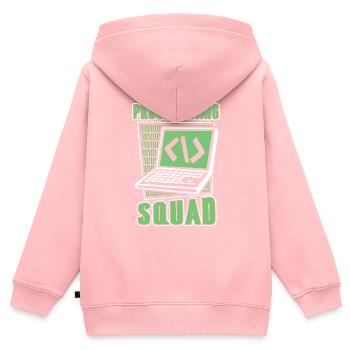 Programming Squad Softwareentwickler Developer - Kinder Premium Organic Zip Hoodie - Rosa - Hinten - AI Model Kid Female (0cm)