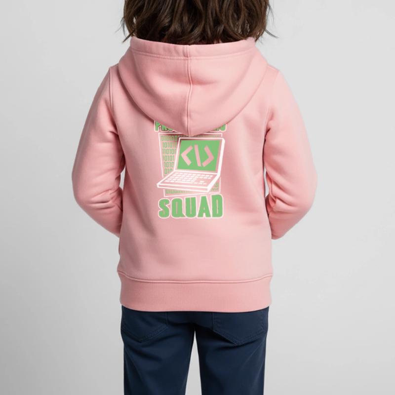 Programming Squad Softwareentwickler Developer Kinder Premium Organic Zip Hoodie