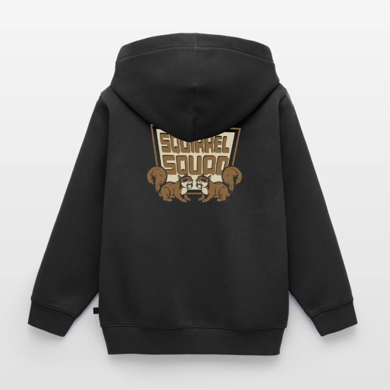 Squirrel Squad Squirrel Fuchshörnchen Eichhörnchen Kids Premium Organic Zip-up Hoodie