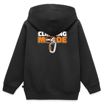 Climbing Mode On Sport Climbing Speed Climbing - Kids Premium Organic Zip-up Hoodie - black - Back - AI Model Kid Male (0cm)