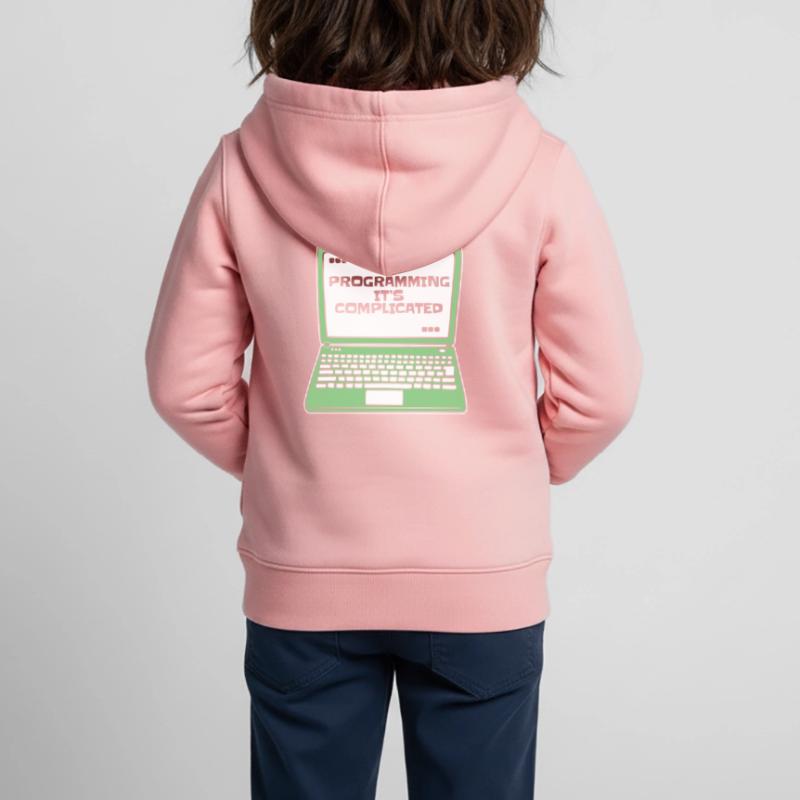Programmer c’est compliqué Developer Coder Sweat Premium à capuche zippé enfant bio
