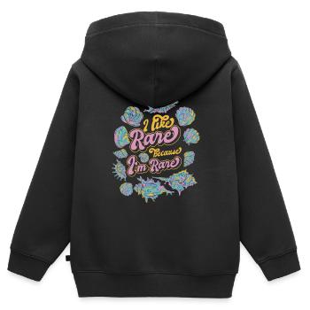 J’aime Rare parce que je suis Rare Shell Seashell - Sweat Premium à capuche zippé enfant bio - noir - Dos - AI Model Kid Male (0cm)