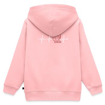 Bingo Heartbeat Daubers Professional Caller Bingo - Kids Premium Organic Zip-up Hoodie - rose - Back - AI Model Kid Female (0cm)