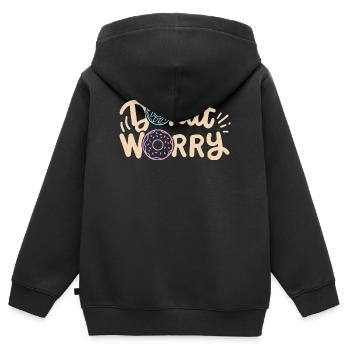 Donut inspirierender Donut - Kinder Premium Organic Zip Hoodie - Schwarz - Hinten - AI Model Kid Male (0cm)