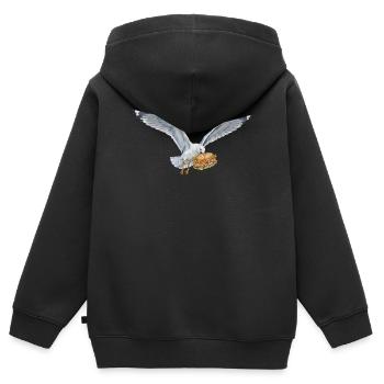 Boulderer Colorsplash Boulder Bouldering - Kids Premium Organic Zip-up Hoodie - black - Back - AI Model Kid Male (0cm)