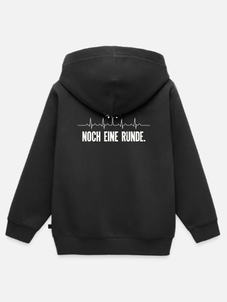 Noch Eine Runde Herzschlag Baum - Kinder Premium Organic Zip Hoodie - Schwarz