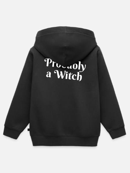 Probably Witch - Kinder Premium Organic Zip Hoodie - Schwarz