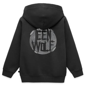 Teen Wolf - Kinder Premium Organic Zip Hoodie - Schwarz - Hinten - AI Model Kid Male (0cm)