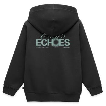 Synthesizer Modular Addicted Endless Echoes - Kids Premium Organic Zip-up Hoodie - black - Back - AI Model Kid Male (0cm)