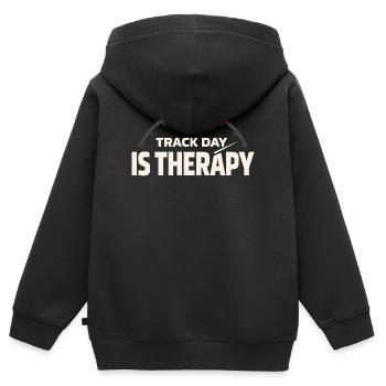 Track Day Bremsstaub Hpde Track Car Autocross - Kinder Premium Organic Zip Hoodie - Schwarz - Hinten - AI Model Kid Male (0cm)