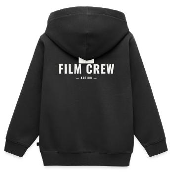 Film Crew Action Regie Set Team Movie Produktion - Kinder Premium Organic Zip Hoodie - Schwarz - Hinten - AI Model Kid Male (0cm)