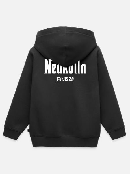 Berlin Neukölln Berliner Original Geschenkidee - Kinder Premium Organic Zip Hoodie - Schwarz