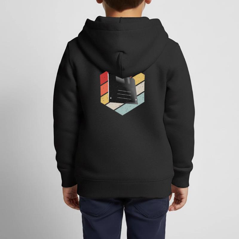 Diskette Floppy Disk Kinder Premium Organic Zip Hoodie