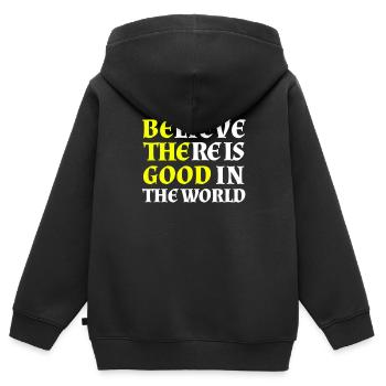 Jesus Jesus Jesus Christlich Christlich Christlich - Kinder Premium Organic Zip Hoodie - Schwarz - Hinten - AI Model Kid Male (0cm)