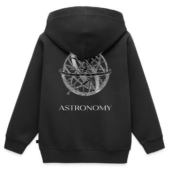 Astronomie - Kinder Premium Organic Zip Hoodie - Schwarz - Hinten - AI Model Kid Male (0cm)