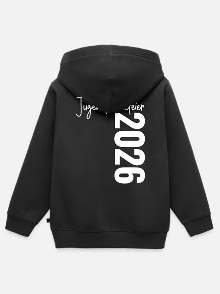 Jugendweihefeier 2026 - Kinder Premium Organic Zip Hoodie - Schwarz