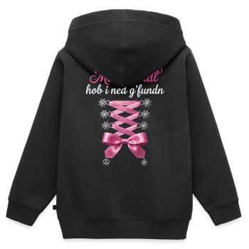 Trachtenshirt Damen Trachten T-Shirt Dirndl Outfit - Kinder Premium Organic Zip Hoodie - Schwarz - Hinten - AI Model Kid Male (0cm)