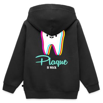 dentist - Kids Premium Organic Zip-up Hoodie - black - Back - AI Model Kid Male (0cm)