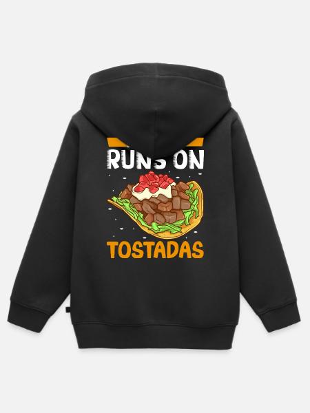 Männer lieben Tostadas - Kinder Premium Organic Zip Hoodie - Schwarz