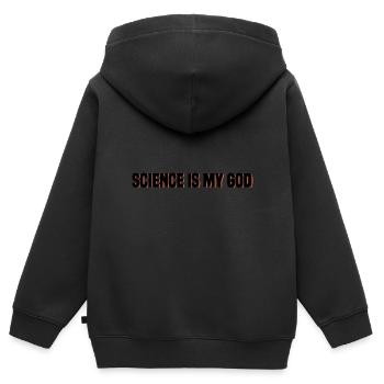 Atheismus - Kinder Premium Organic Zip Hoodie - Schwarz - Hinten - AI Model Kid Male (0cm)