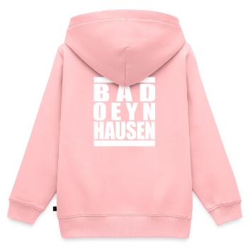 Bad Oeynhausen - Sweat Premium à capuche zippé enfant bio - rose - Dos - AI Model Kid Female (0cm)