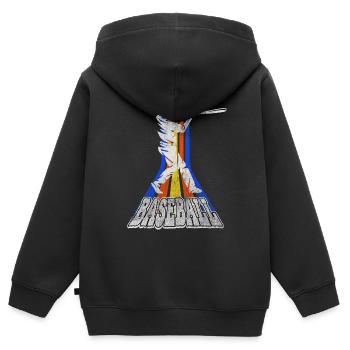 Baseball Joueurs de baseball USA Sports Vintage Rétro - Sweat Premium à capuche zippé enfant bio - noir - Dos - AI Model Kid Male (0cm)