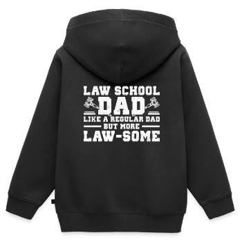 Anwalt - Kinder Premium Organic Zip Hoodie - Schwarz - Hinten - AI Model Kid Male (0cm)