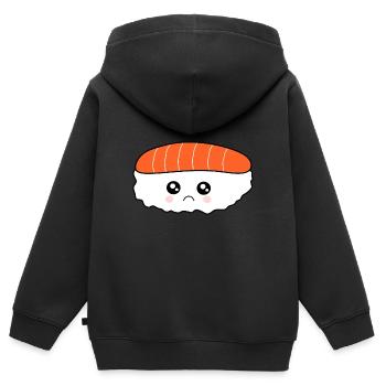 Kawaii food Kawaii Kostüm Kawaii - Kinder Premium Organic Zip Hoodie - Schwarz - Hinten - AI Model Kid Male (0cm)