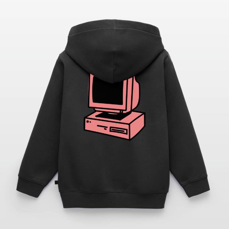 Computer Kids Premium Organic Zip-up Hoodie