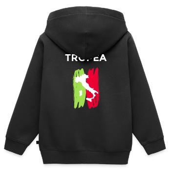 Gift Tropea Calabria souvenir - Kids Premium Organic Zip-up Hoodie - black - Back - AI Model Kid Male (0cm)