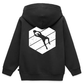 Fußballspielen Torwart Fußball Torhüter - Kinder Premium Organic Zip Hoodie - Schwarz - Hinten - AI Model Kid Male (0cm)