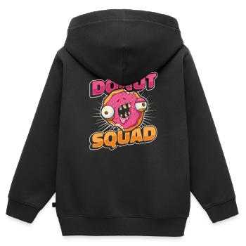 Donut Donuts Candy Bagel - Sweat Premium à capuche zippé enfant bio - noir - Dos - AI Model Kid Male (0cm)