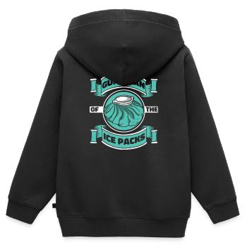 Schulkrankenschwester Gesundheitswesen Schulkranke - Kinder Premium Organic Zip Hoodie - Schwarz - Hinten - AI Model Kid Male (0cm)