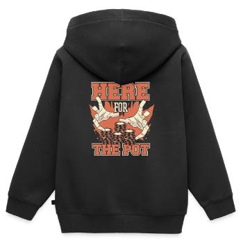 Poker Casino Texas Hold'em Poker Players - Kids Premium Organic Zip-up Hoodie - black - Back - AI Model Kid Male (0cm)