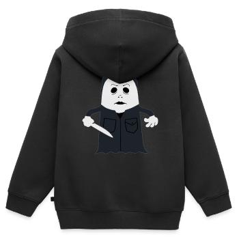Michael Booyers - Kids Premium Organic Zip-up Hoodie - black - Back - AI Model Kid Male (0cm)