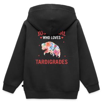 Tardigrade - Kids Premium Organic Zip-up Hoodie - black - Back - AI Model Kid Male (0cm)